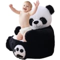 Pikkukuva 3 / 6: Lasten Panda-Plush-Nojatuoli, Panda-Nojatuoli Lapsille Black