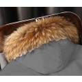Miniatyrbild 5 av 9: HERR Tjock Vinterjacka, Varm Parka med Huva Gray L