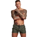 Miniatyrbild 1 av 6: Löparsportshorts för män med fickor Green 3xl