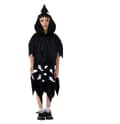 Halloween-kappe med hette for barn Black S