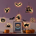 Pikkukuva 1 / 6: 8 kpl Halloween LED-valaistuskoristevalot 8PCS