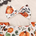 Pikkukuva 5 / 8: Babytytön Halloween-kurpitsakuvioinen body White 100CM