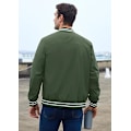Miniatyrbillede 7 af 8: Mænds Jakke Casual Pilot Fuldt Lynlås Jakke Green 2XL