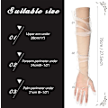 Miniatyrbilde 5 av 8: Lange hansker for kvinner, mesh-tulle hansker White