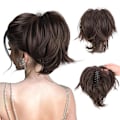 Pikkukuva 1 / 6: Messy Bun -hiuslisäke, klipsattava lyhyt poninhäntä Q5