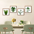 Miniatyrbild 2 av 7: 4 paneler Botanisk inramad bildram Collage Set