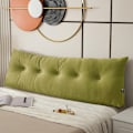 Miniatyrbilde 1 av 9: Kilepute Hodegavl Posisjonsstøtte Lang Pute for Seng Green 150*40*12cm