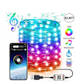 Miniatyrbild 1 av 5: Bluetooth Ljussträng Mobiltelefon App Koppartråd Ljussträng APP Bluetooth 20M