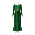 Miniatyrbillede 2 af 7: Prinsesse Fiona Kjole Halloween Fancy Grøn Kjole, Festdragt Rollespil til Voksne 2XL