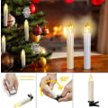 Miniatyrbild 5 av 5: Flameless julljus för julgranar 20pcs