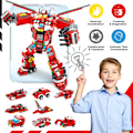 Miniatyrbild 1 av 7: 836-dels Robotbyggset för Pojkar Red
