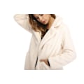 Pikkukuva 2 / 10: Naisten Talvi Lämmin Reversin Tekoturkis Sisävuorella & Napit Takit White 2XL