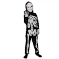 Pikkukuva 1 / 6: Halloween Lapsen Luuranko Haamu Asuste L