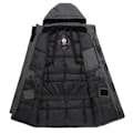 Miniatyrbillede 6 af 8: Mænds Tyk Vinterjakke, Varmt Parker Hættejakke Black 4XL