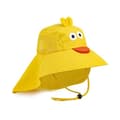 Solhatt för barn med bred brättad strandhattar yellow