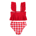 Miniatyrbillede 1 af 11: Toddler Pige Tankini Badetøj med Ærmeløs Top i 2 Dele med UPF50+ Solbeskyttelse 164