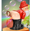 Miniatyrbild 9 av 9: Jultomtar Bubbelmaskin, Bubbelblåsare Rolig Leksak Red