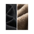 Miniatyrbilde 3 av 6: Herre Fleeceforet Jeansjakke Vinterjakke Black L