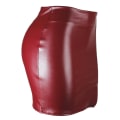 Miniatyrbild 4 av 7: Basic, hög midja, konstläder Bodycon Mini Pencil Kjol för kvinnor red 2XL