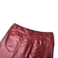 Miniatyrbild 10 av 11: Leggingsbyxor i konstläder för kvinnor wine red M