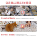 Miniatyrbild 2 av 7: Interaktiv kattboll, automatisk 360° självrotation rullande boll Pink