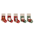 Miniatyrbild 3 av 8: Julstrumpor 5-pack, 18'' Julsäckar för Heminredning