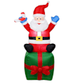 Miniatyrbild 1 av 4: Jultomte Uppblåsbar Utomhusdekoration 1.8M