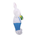 Miniatyrbild 6 av 11: Påskblå Kanin som Håller Ägg Uppblåsbar Utomhusdekoration Rabbit
