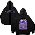 Miniatyrbilde 1 av 2: Hettegensere med grafisk trykk for kvinner og menn, Y2K-jakke, trendy estetisk genser Black 2 2XL