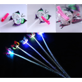 Miniatyrbillede 4 af 7: 5 stk. LED Lys Fiberoptisk Butterfly Hårklip 5PCS