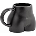 Miniatyrbilde 2 av 7: Morsom 3D Rumpe Keramik Kaffeekrus Black