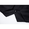 Miniatyrbild 6 av 9: Herrar Formell Mode Väst Lagerad Väst Business Klänning Kostym Västar BLACK M
