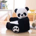 Pikkukuva 6 / 6: Lasten Panda-Plush-Nojatuoli, Panda-Nojatuoli Lapsille Black