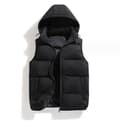 Hettevest for menn - Vinterjakke uten ermer Black M