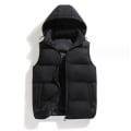 Miniatyrbilde 1 av 4: Hettevest for menn - Vinterjakke uten ermer Black XL