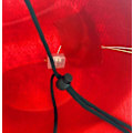 Miniatyrbillede 5 af 5: Dames Julehat med LED-fjerpynt Red
