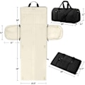 Miniatyrbillede 4 af 6: Konvertibel Garment Duffel Taske, Rejsetaske til Tøj Beige
