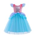 Flickor Paljetter Mermaid Princess Klänning 120cm