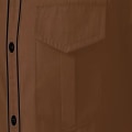 Miniatyrbild 4 av 5: Herrar Western Cowboy Skjorta Mode Slank Passform Design Coffee1 L