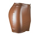 Miniatyrbild 3 av 8: Basic, hög midja, konstläder Bodycon Mini Pencil Kjol för kvinnor brown M