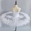 Miniatyrbillede 2 af 5: Pigeskørtede Leotards Svanedans Optræden Kostumer Light Purple 110cm