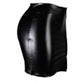 Miniatyrbild 3 av 10: Basic, hög midja, konstläder Bodycon Mini Pencil Kjol för kvinnor black XL