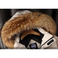 Miniatyrbild 3 av 10: HERR Tjock Vinterjacka, Varm Parka med Huva White 3XL