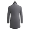 Miniatyrbillede 2 af 9: Mænds Trenchcoat i Uldblænding, Slank Pasform, Overfrakke Light Grey M