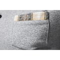 Miniatyrbillede 6 af 9: Mænds Langærmet Plaid Patchwork Lapel Casual Skjorte Gray M