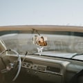 Miniatyrbild 9 av 9: Bling Fjäril Diamant Biltillbehör för Kvinnor White
