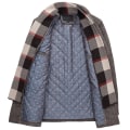 Miniatyrbild 2 av 7: Herrar Ullblandning Peacoat med Avtagbar Mjuk Scarf Coffee L