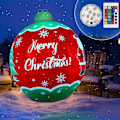 Miniatyrbild 3 av 6: 24 Tums Stor Utomhus Juldekoration Glad Jul Jättekula