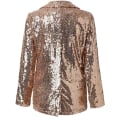 Miniatyrbilde 3 av 8: Lett Blazer for Kvinner med Lange Ermer, Enkelt Knapp og Smal Passform Gold XL