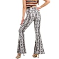 Miniatyrbild 1 av 4: Print Stretch Bell Bottom Flare Palazzo Byxor Byxor style 1 M